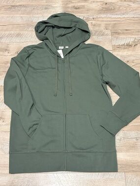 GAP Olive Green Zip-Up Hoodie
